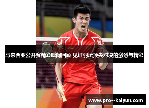 马来西亚公开赛精彩瞬间回顾 见证羽坛顶尖对决的激烈与精彩 马来西亚公开赛精彩瞬间回顾 见证羽坛顶尖对决的激烈与精彩